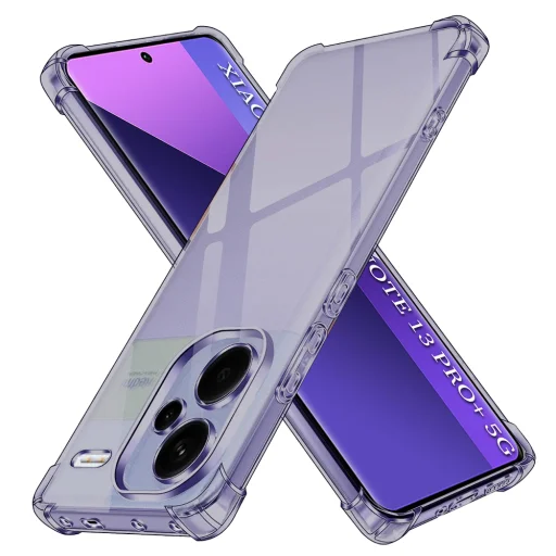 Xiaomi Redmi Note 13 Pro+ 5G Smoke Black Techsuit - nárazuvzdorné priehľadné silikónové puzdro - 1