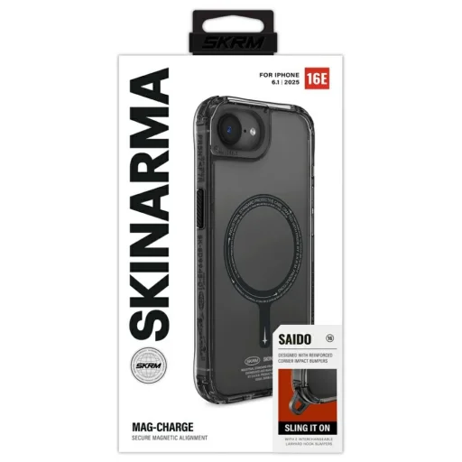 iPhone 16e Skinarma Saido MagSafe fekete tok - 5