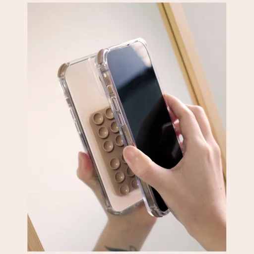 iPhone 16 / 15 / 14 / 13 / 12 Universal Skinarma Stax MagSafe telefontartó pezsgő - 3