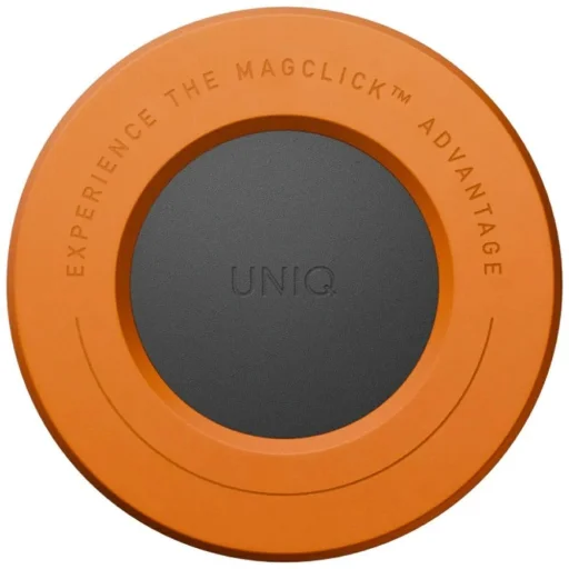 Uniq SnapMount öntapadó mágneses tartó - Narancs és Fekete - 2