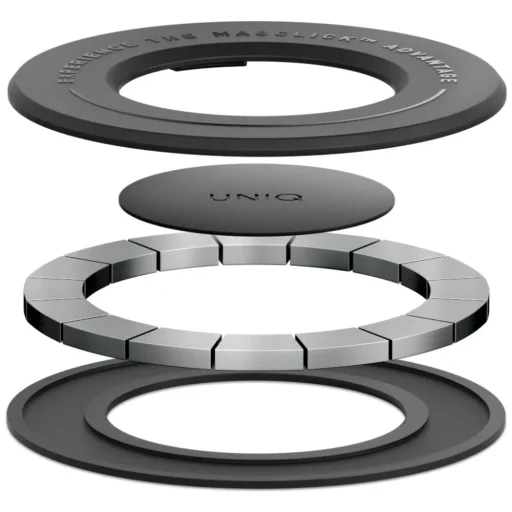 Uniq SnapMount Öntapadós Mágneses Tartó - Fekete - 3