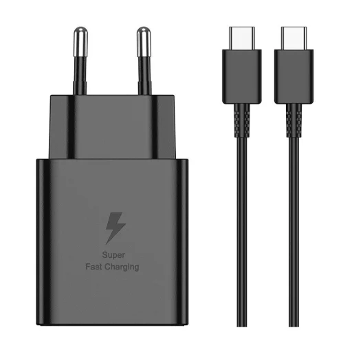 JELLICO fali töltő EU45 GaN PD 45W 1xUSB-C + kábel USB-C - USB-C Fekete, - 1