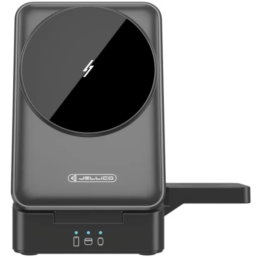 Vezeték nélküli töltő JELLICO 3 az 1-ben W25 15W Fekete - 3