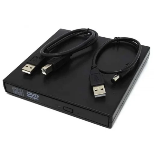 Külső CD/DVD író usb-s Fekete - 2