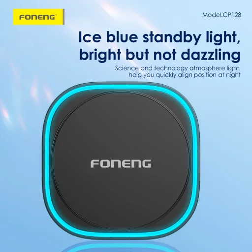 Magsafe CP128 15W vezeték nélküli töltéssel autós telefontartó FONENG Fekete szellőzőre - 3