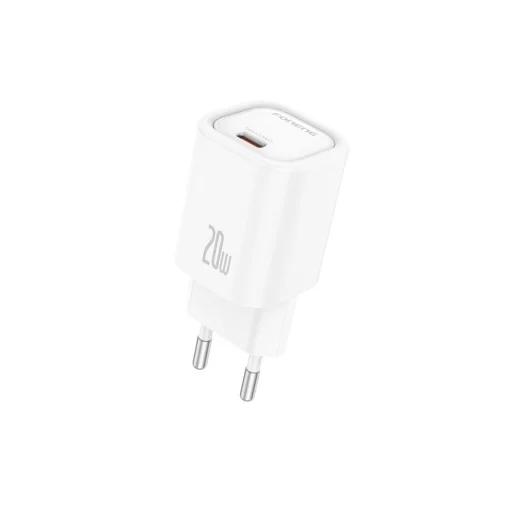 FONENG falitöltő EU69 PD 20W 1xUSB-C + kábel USB-C - USB-C Fehér - 2