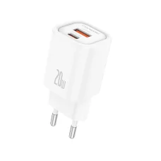 FONENG fali töltő EU70 PD 20W 1xUSB-C + 1xUSB QC3.0 Fehér