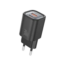 FONENG fali töltő EU71 PD 30W 1xUSB-C + 1xUSB QC3.0 Fekete