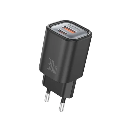 FONENG fali töltő EU71 PD 30W 1xUSB-C + 1xUSB QC3.0 Fekete - 2