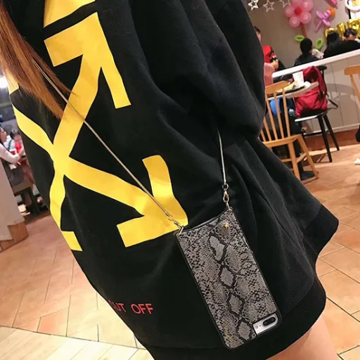 BAG - SNAKE Leather Case - IPHONE XS MAX Grey - 8