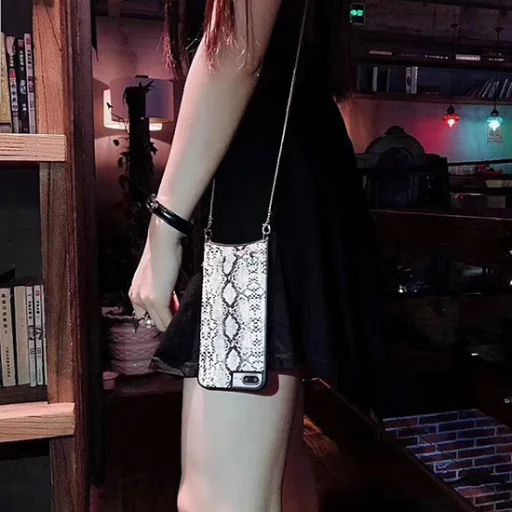 BAG - SNAKE Leather Case - IPHONE XS MAX Grey - 9