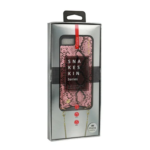 BAG - SNAKE Bőr tok - IPHONE XS MAX Pink tok - 1