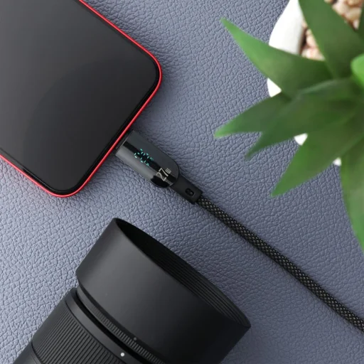 Apple FORCELL F-ENERGY C273 2,4A 12W Digitális 1,2 m fekete Lightning USB kábel - 4