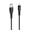 Apple FORCELL F-ENERGY C343 kábel USB A - Lightning 2,4A 12W Szilikon 1 m fekete thumbnail