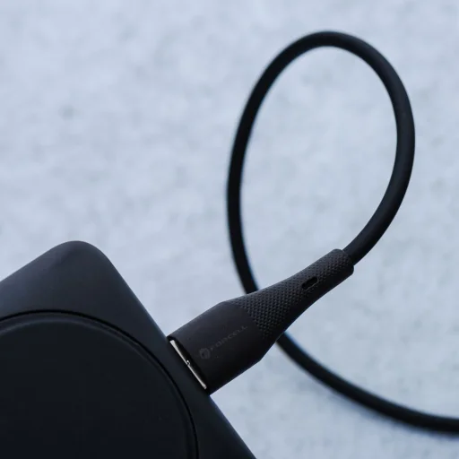 USB-C FORCELL F-ENERGY C347 kábel Type C - Type C QC4.0 PD 5A 100W Szilikon 1 m fekete - 7