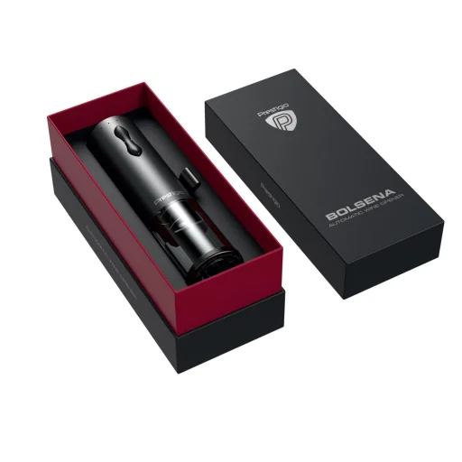 Prestigio PWO101BK Bolsena dugóhúzó készlet, fóliavágó, levegőztető, vákuumos dugó, 500 mAh beépített akkumulátor - 1