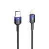 iPhone FORCELL F-ENERGY C353 kábel USB A - Lightning 2,4A 12W Gradiens 1 m fekete thumbnail