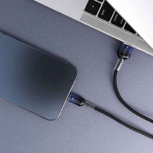 iPhone FORCELL F-ENERGY C353 kábel USB A - Lightning 2,4A 12W Gradiens 1 m fekete - 2