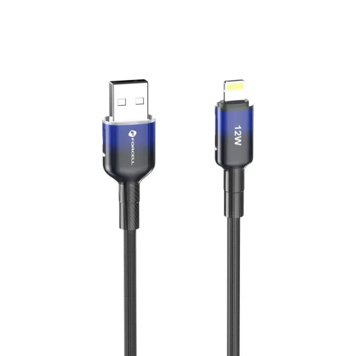 iPhone FORCELL F-ENERGY C353 kábel USB A - Lightning 2,4A 12W Gradiens 1 m fekete - 9