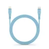 Lightning FORCELL F-ENERGY C346 kábel Type C to Lightning PD 3A 27W Szilikon 1 m kék thumbnail