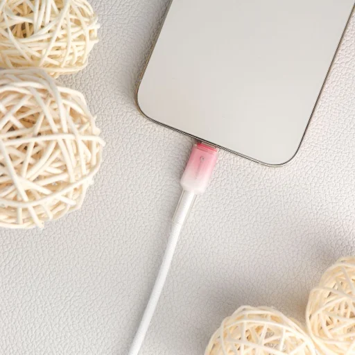 Apple Forcell F-ENERGY C353 kábel USB A-ról Lightning-re 2,4A 12W Színátmenetes 1 m fehér - 2