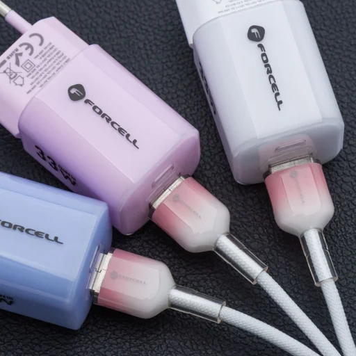 Apple Forcell F-ENERGY C353 kábel USB A-ról Lightning-re 2,4A 12W Színátmenetes 1 m fehér - 5