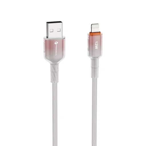 Apple Forcell F-ENERGY C353 kábel USB A-ról Lightning-re 2,4A 12W Színátmenetes 1 m fehér - 9