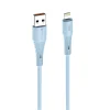 Apple FORCELL F-ENERGY C343 kábel USB A-ról Lightning-re 2,4A 12W Szilikon 1 m kék thumbnail