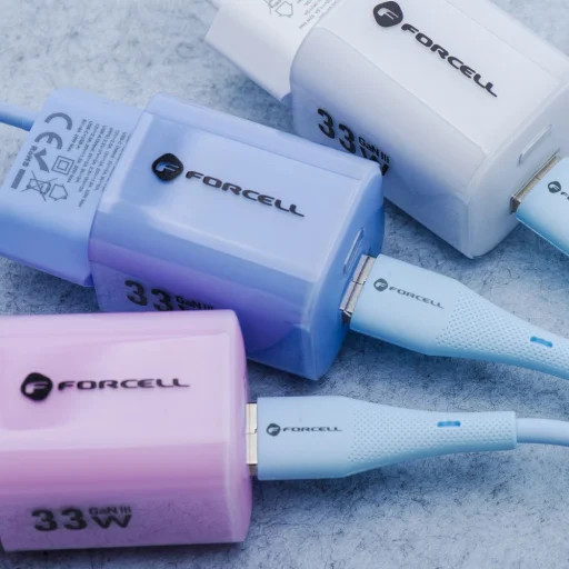 Apple FORCELL F-ENERGY C343 kábel USB A-ról Lightning-re 2,4A 12W Szilikon 1 m kék - 7