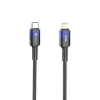 Apple FORCELL F-ENERGY C356 kábel Type C - Lightning PD 3A 27W Gradiens 1 m fekete thumbnail
