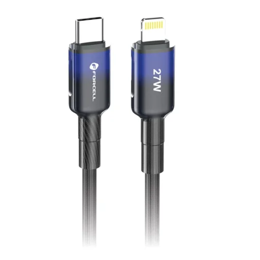 Apple FORCELL F-ENERGY C356 kábel Type C - Lightning PD 3A 27W Gradiens 1 m fekete - 8