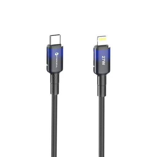 Apple FORCELL F-ENERGY C356 kábel Type C - Lightning PD 3A 27W Gradiens 1 m fekete - 9