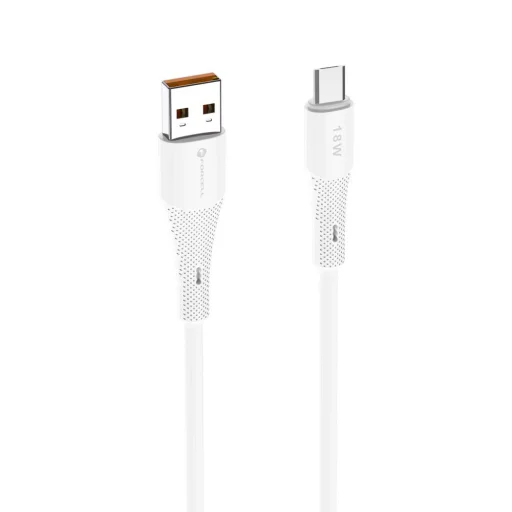 FORCELL F-ENERGY C341 kábel USB A - Micro USB QC3.0 2,4A 18W Szilikon 1 m fehér - 4