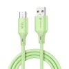 FORCELL F-ENERGY C341 kábel USB A - Micro USB QC3.0 2,4A 18W Szilikon 1 m zöld thumbnail