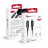 Forcell F-Energy C274 Type-C kábel Type C-ről Type C-re QC4.0 PD 3A 60W Digitális 1,2 m fekete thumbnail