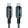 FORCELL F-ENERGY C277 kábel Type C to Type C QC4.0 PD 5A 100W Digitális 1,2 m fekete thumbnail