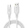 FORCELL F-ENERGY C342 kábel USB A - Type-C QC4.0 3A 66W Szilikon 1 m fehér thumbnail
