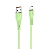 FORCELL F-ENERGY C342 kábel USB-A-ról Type-C-re QC4.0 3A 66W Szilikon 1 m zöld thumbnail