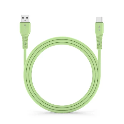 FORCELL F-ENERGY C342 kábel USB-A-ról Type-C-re QC4.0 3A 66W Szilikon 1 m zöld - 12