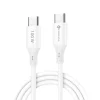Type-C FORCELL F-ENERGY C347 kábel Type C - Type C QC4.0 PD 5A 100W Szilikon 1 m fehér thumbnail