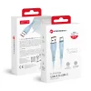 FORCELL F-ENERGY C342 kábel USB A-ról Type C-re QC4.0 3A 66W Szilikon 1 m kék thumbnail
