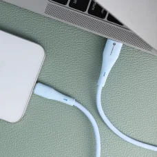 FORCELL F-ENERGY C342 kábel USB A-ról Type C-re QC4.0 3A 66W Szilikon 1 m kék