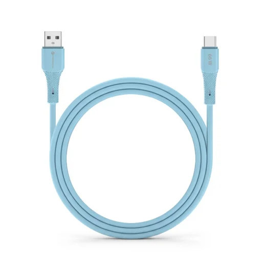FORCELL F-ENERGY C342 kábel USB A-ról Type C-re QC4.0 3A 66W Szilikon 1 m kék - 11