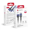 FORCELL F-ENERGY C352 USB A - Type C kábel QC4.0 3A 66W Színátmenetes 1 m fekete thumbnail