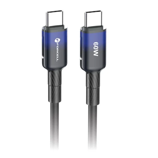 FORCELL F-ENERGY C354 kábel Type C - Type C QC4.0 PD 3A 60W Gradiens 1 m fekete - 8