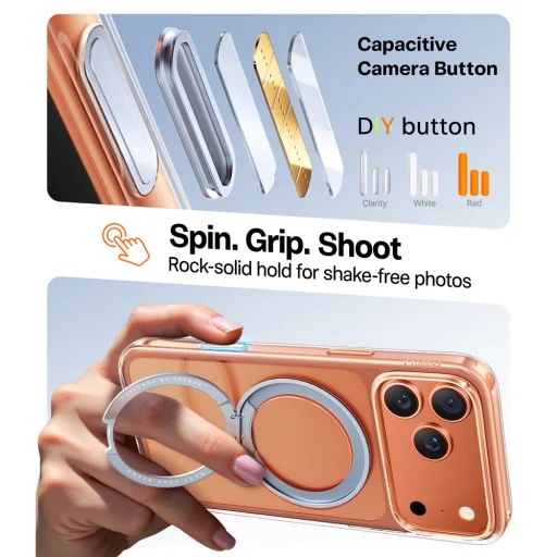 iPhone 17 Pro Clear Torras Ostand Pro MagSafe Series tok - 5