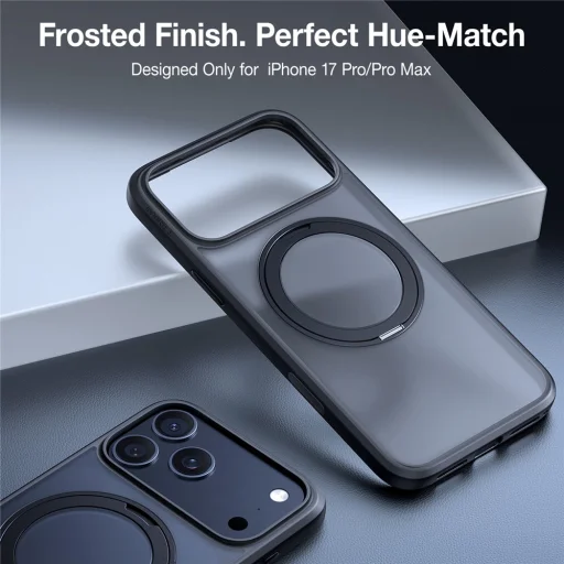 iPhone 17 Pro Fekete Torras Ostand Pro MagSafe Series tok - 6