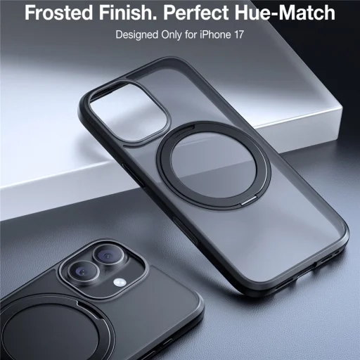 iPhone 17 Torras Ostand Pro MagSafe Series - Fekete tok - 3