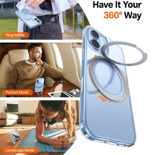 iPhone 17 Torras Ostand Pro MagSafe Series átlátszó tok - 6