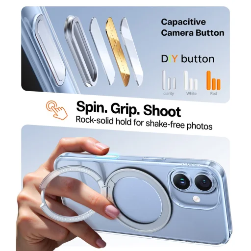 iPhone 17 Torras Ostand Pro MagSafe Series átlátszó tok - 4